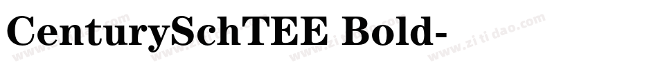 CenturySchTEE Bold字体转换
